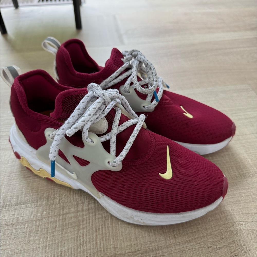 Nike React Red and Yellow Sneakers